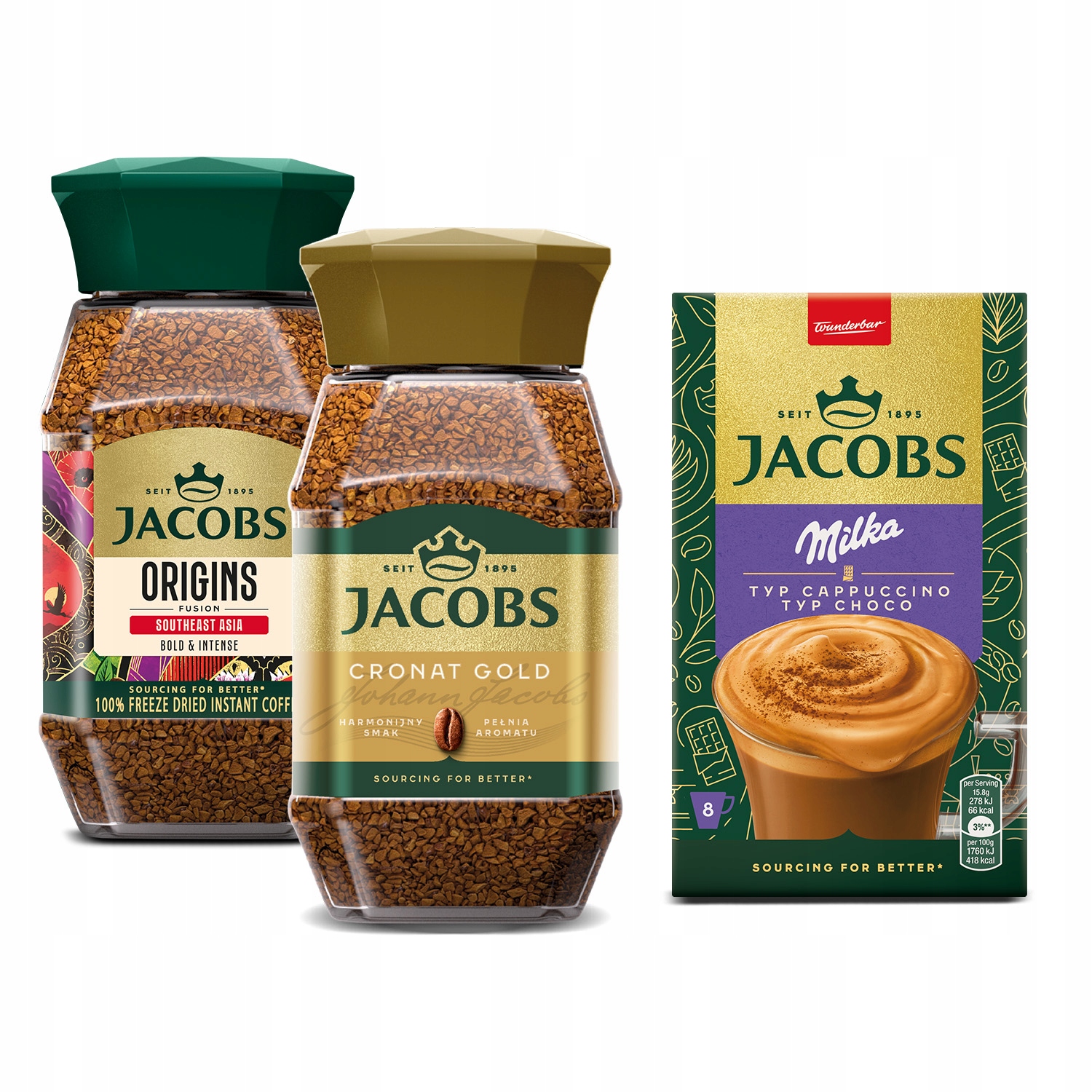 Kawa rozpuszczalna Jacobs Cronat Gold Southeast Asia Cappuccino Choco
