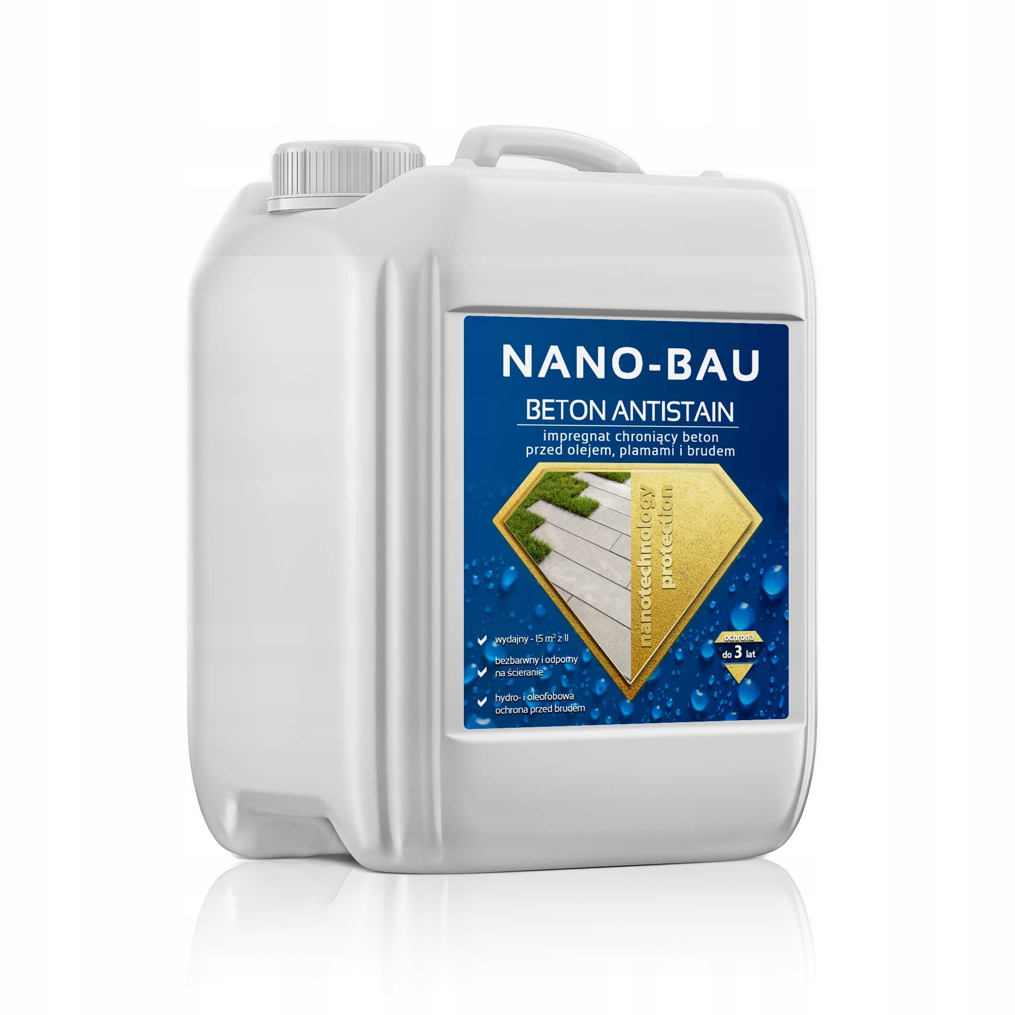 Impregnát chránící beton před olejem 5L Nano-bau