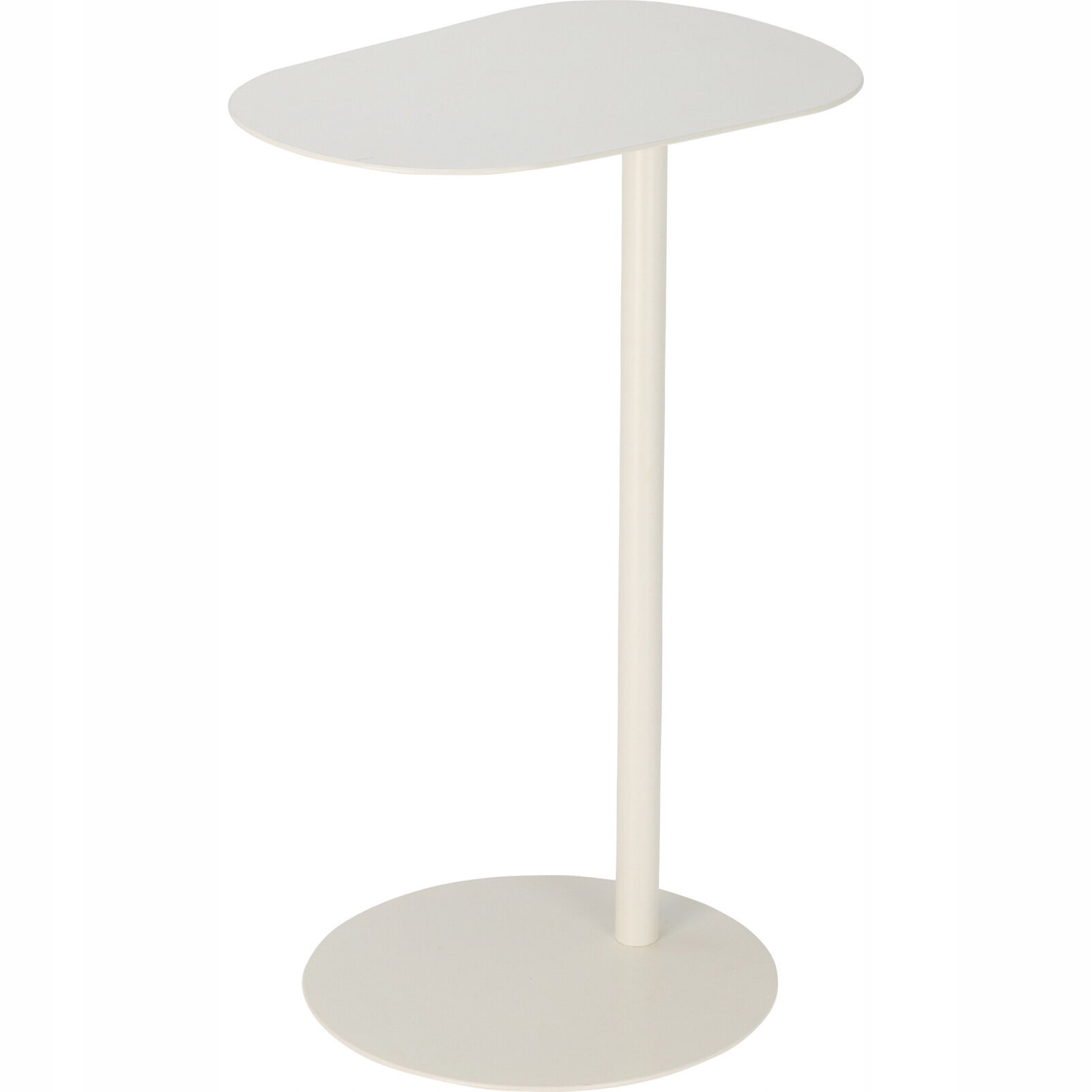 Kovový Pomocný Stolek Loft Bílý 35 X 25 X 53 CM K Pohovce, Moderní