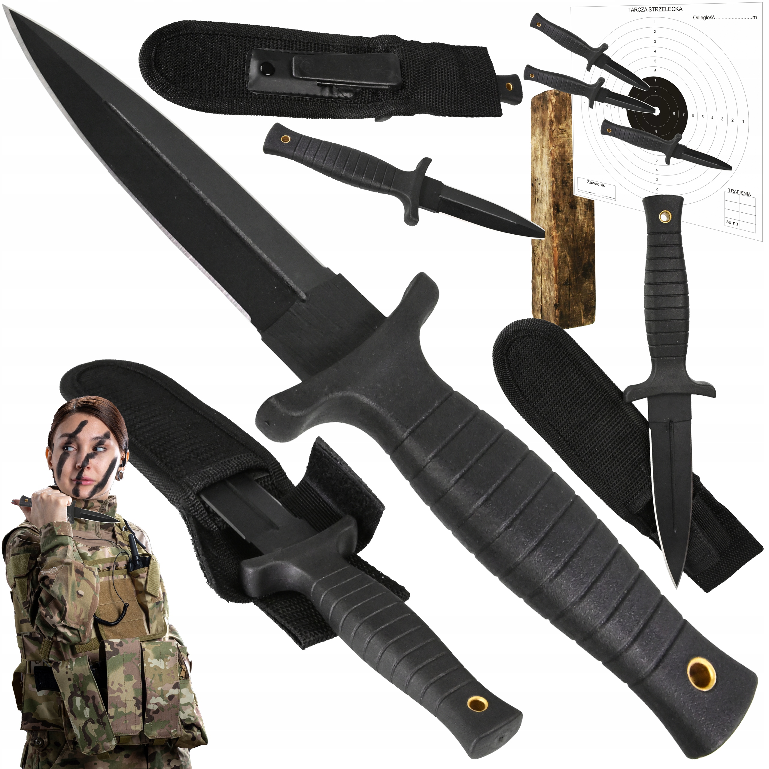 Taktický Nůž Dagger Dagger pouzdro Mtech Survival ND85