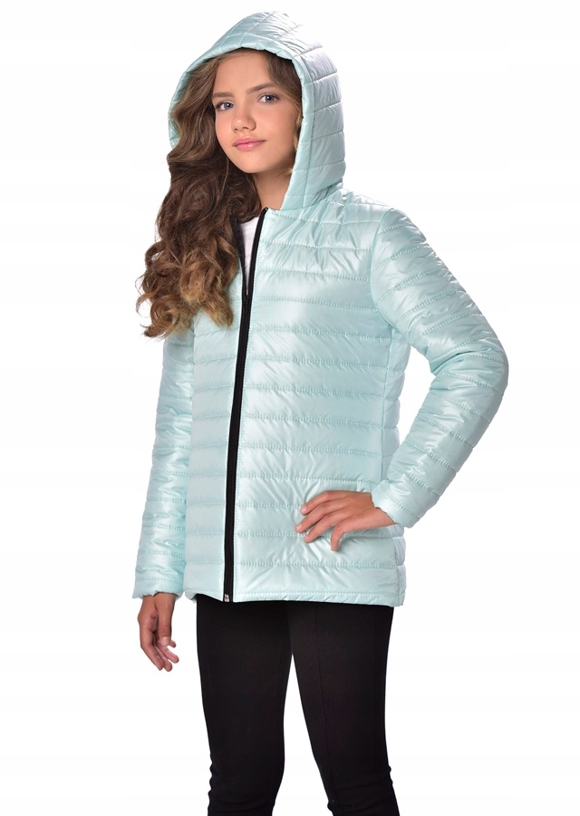 Kurtka pikowana wiosenna dla dziewczynki 86 - 158 Wiek dziecka 14 lat +