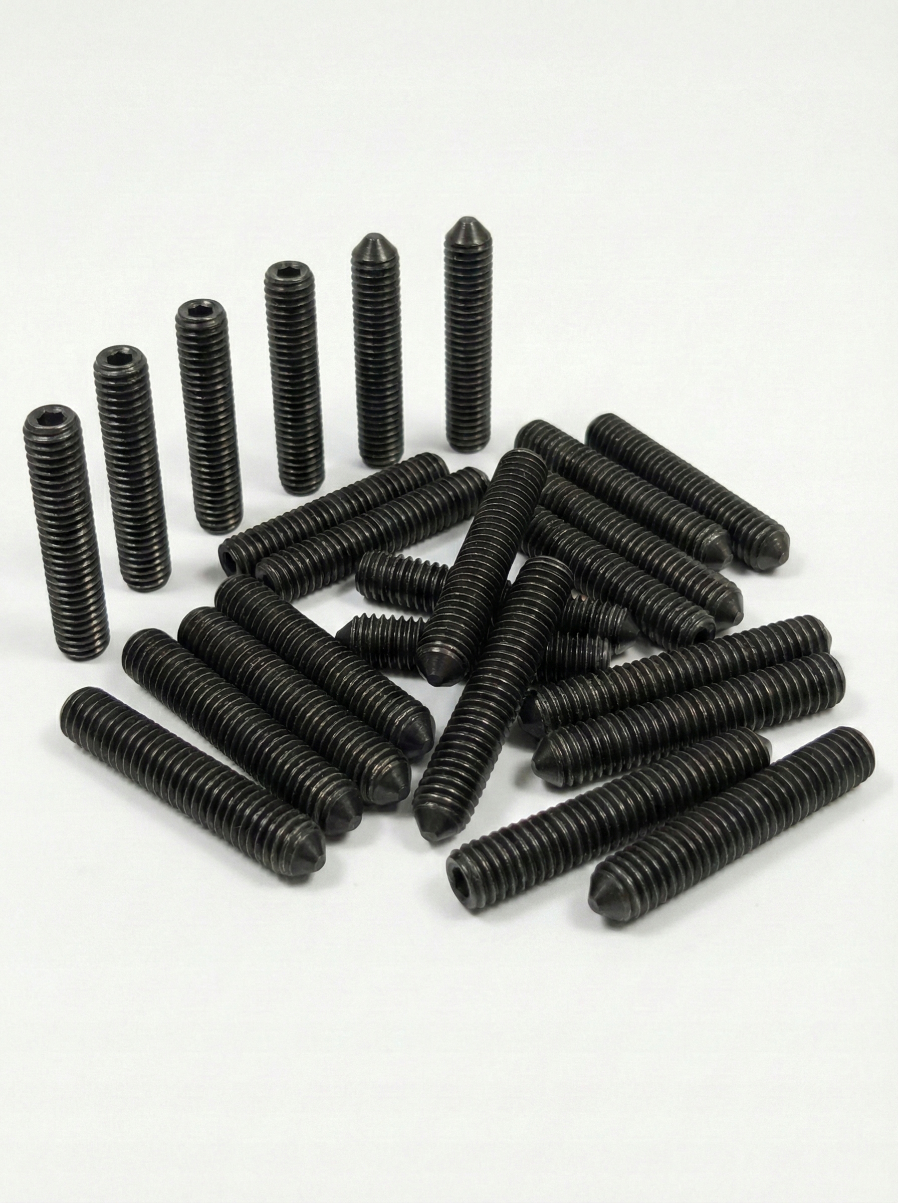 Imbusový šroub s přítlačným šroubem 6-kt/st M12×60 45H Iso 4027 25 Ks
