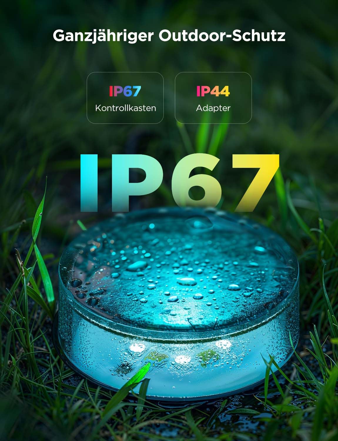 GOVEE Lampki Zewnętrzne Podlogowe IP67 RGBIC Sterowane Aplikacją 15M — miniatura 5