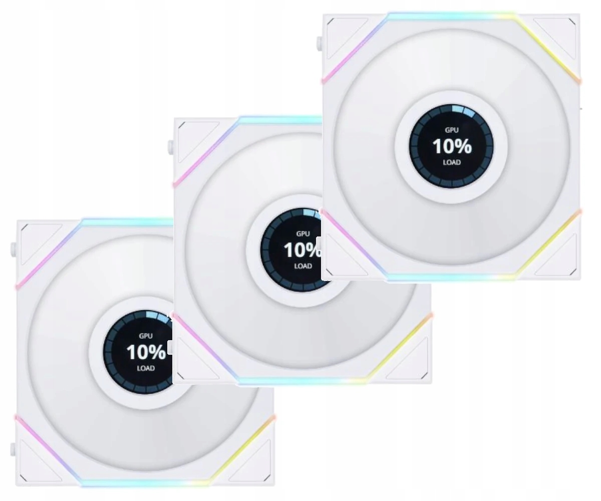 Zestaw wentylatorów Lian Li Uni Fan Tl LCD White 3x120mm Argb Kontroler