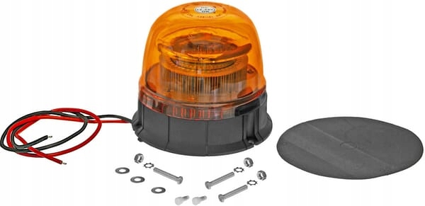 Oranžová 24W 12/24V Led Přišroubovatelná Blesková Lampa