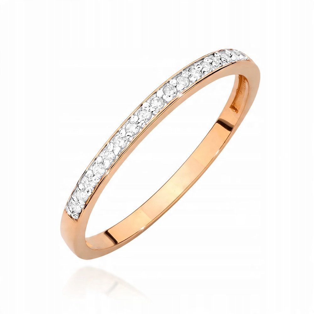 

Pierścionek Z Brylantem Różowe Złoto P. 585 0,09CT