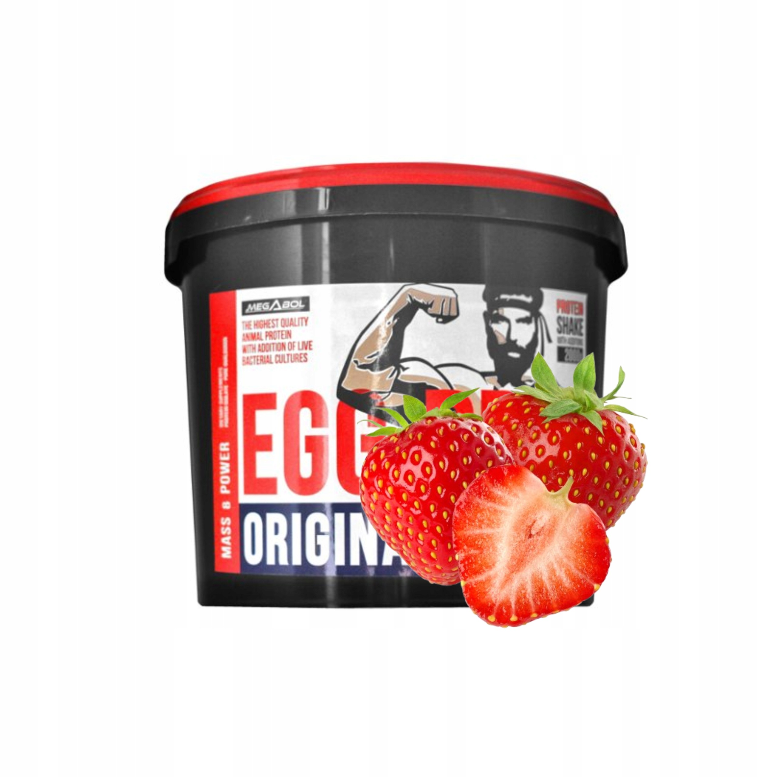 Megabol Egg Pro 2000g Strawberry Protein Vejce Protein Svalová hmota