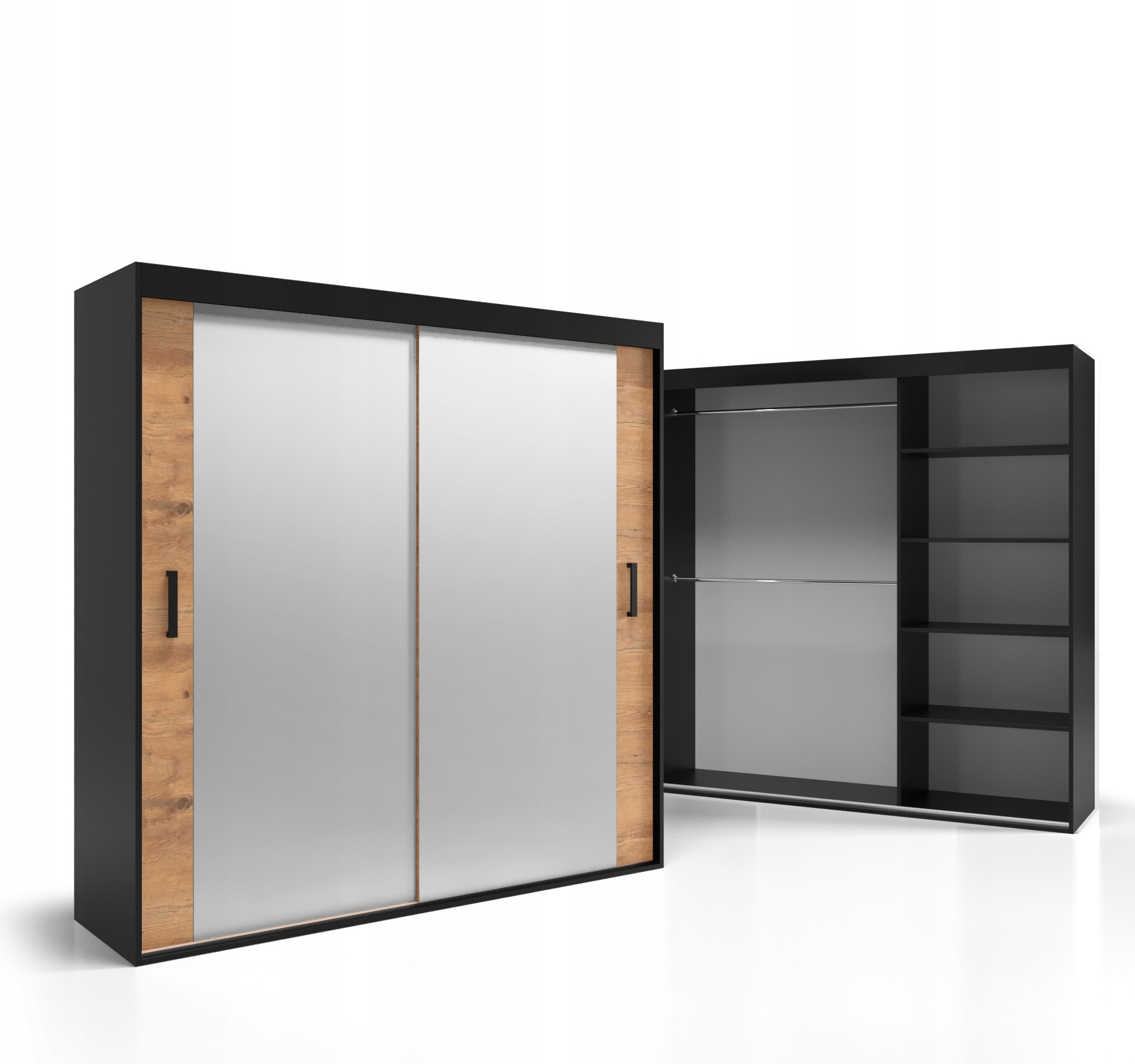 Skříň Šatní skříň 2-dveřová posuvná 140x225 Deska 18 mm VSZ74 O-sofa