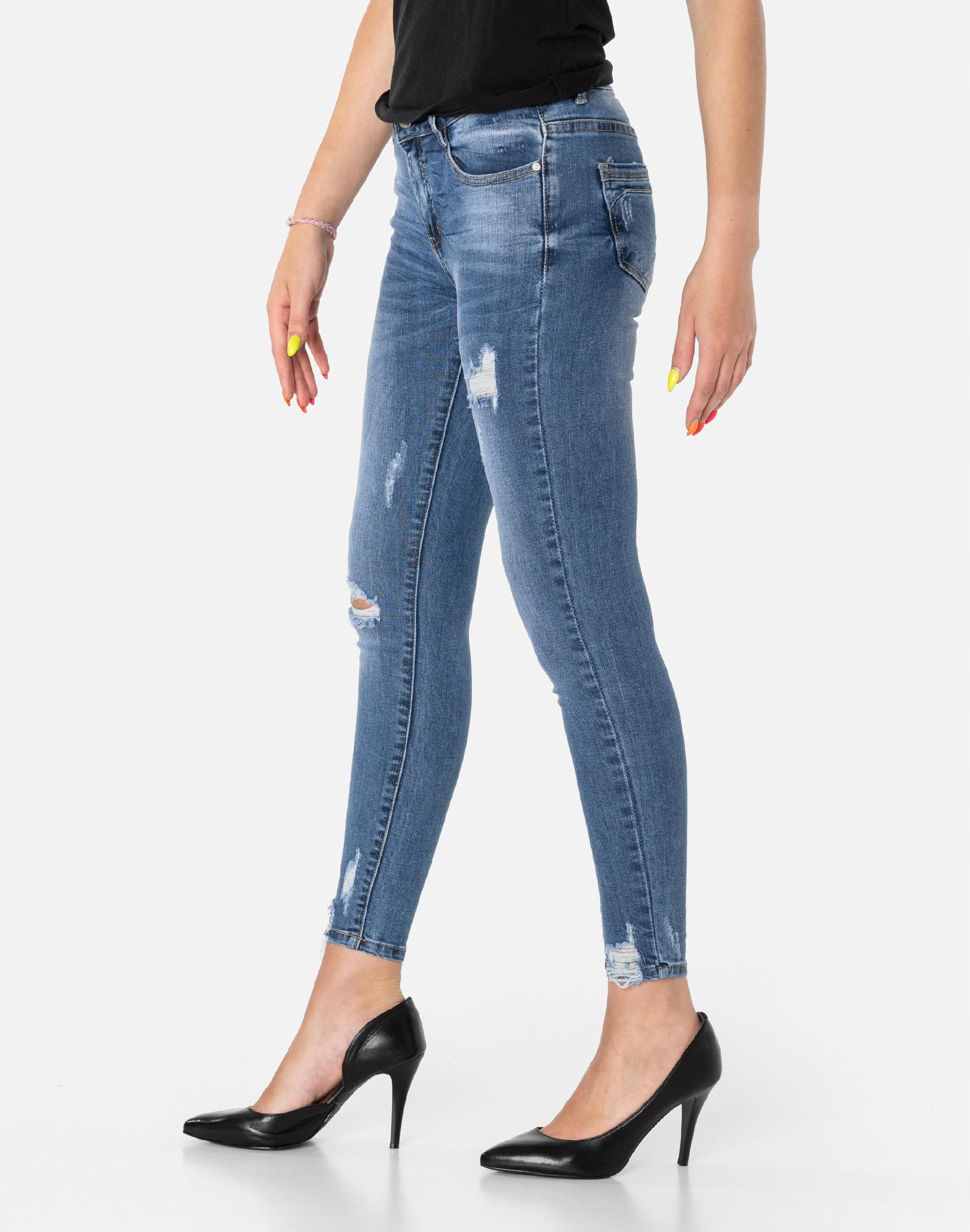 S5586 R 31 брюки Женские джинсы с отверстиями талия высота 25 см