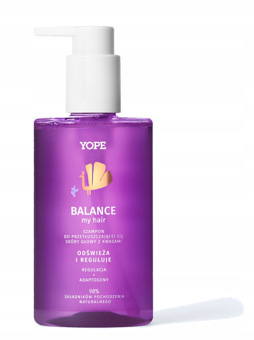 YOPE BALANCE SZAMPON wł. TŁUSTE - REGULACJA SEBUM