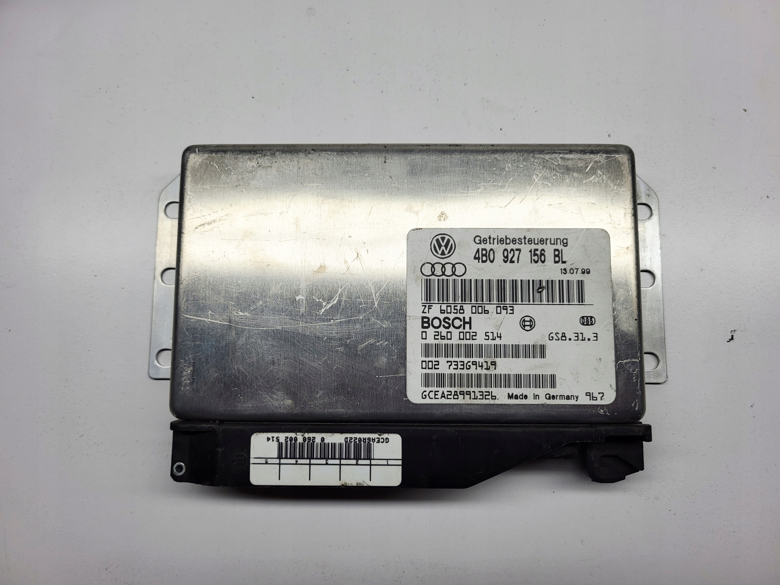 computer control unit gearboxes AUDI A6 C5 1.9 TDI 4B0927156BL 0260002514