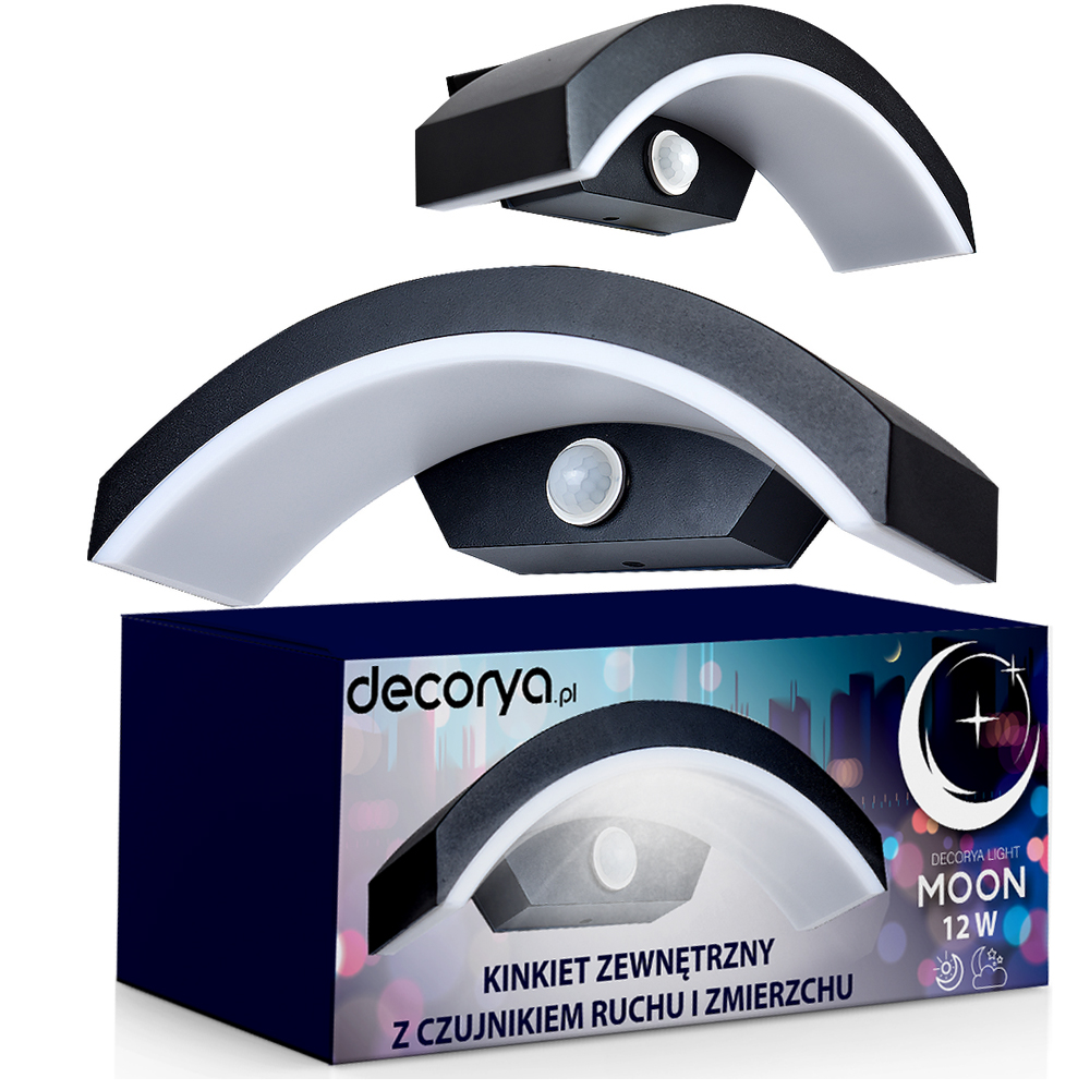 Kinkiet Z Czujką Ruchu Zmierzchu Nad Drzwi Na Ganek Na Elewację