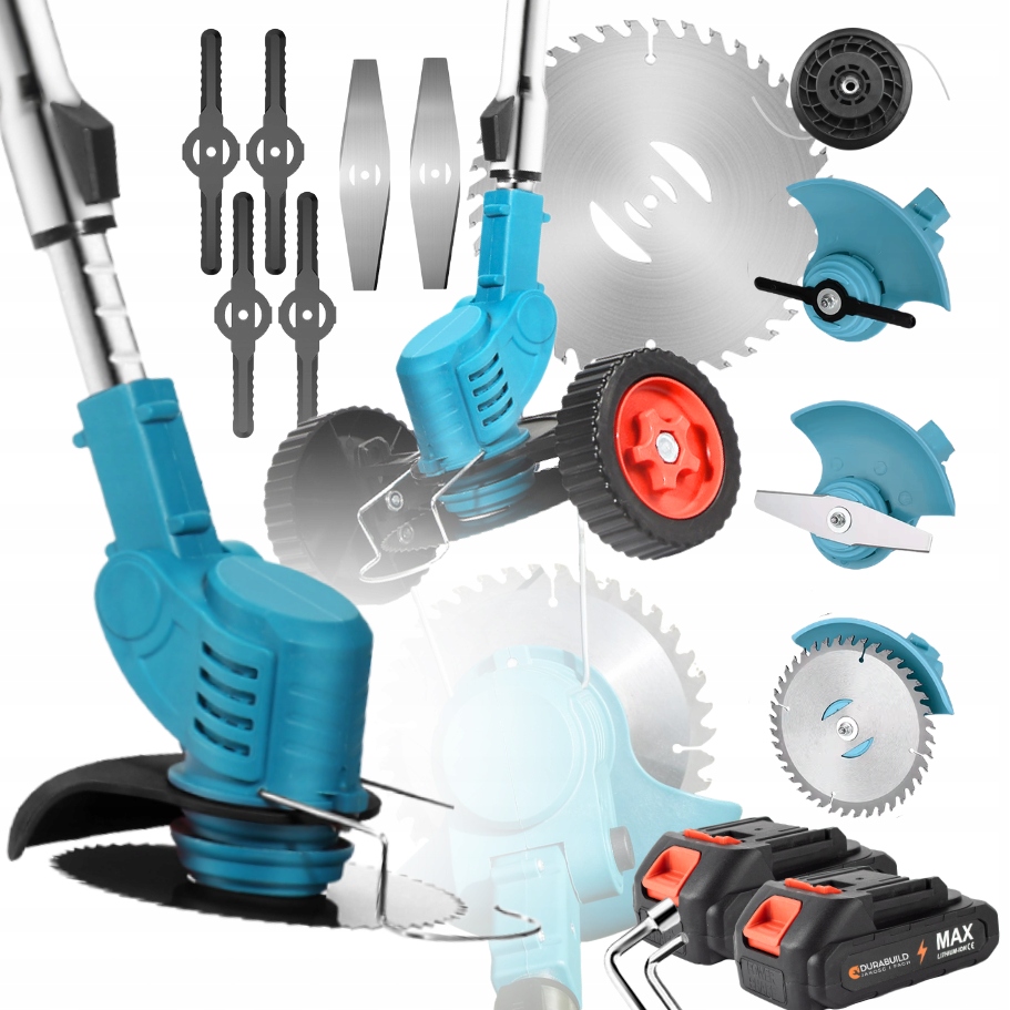 Aku Vyžínač Na Trávy Elektrická Sekačka 2x Aku