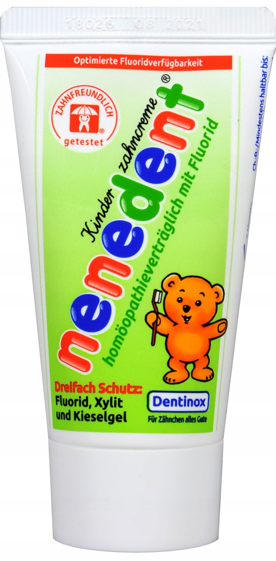 

Nenedent Dentinox Pasta dla dzieci Z fluorem 50ml