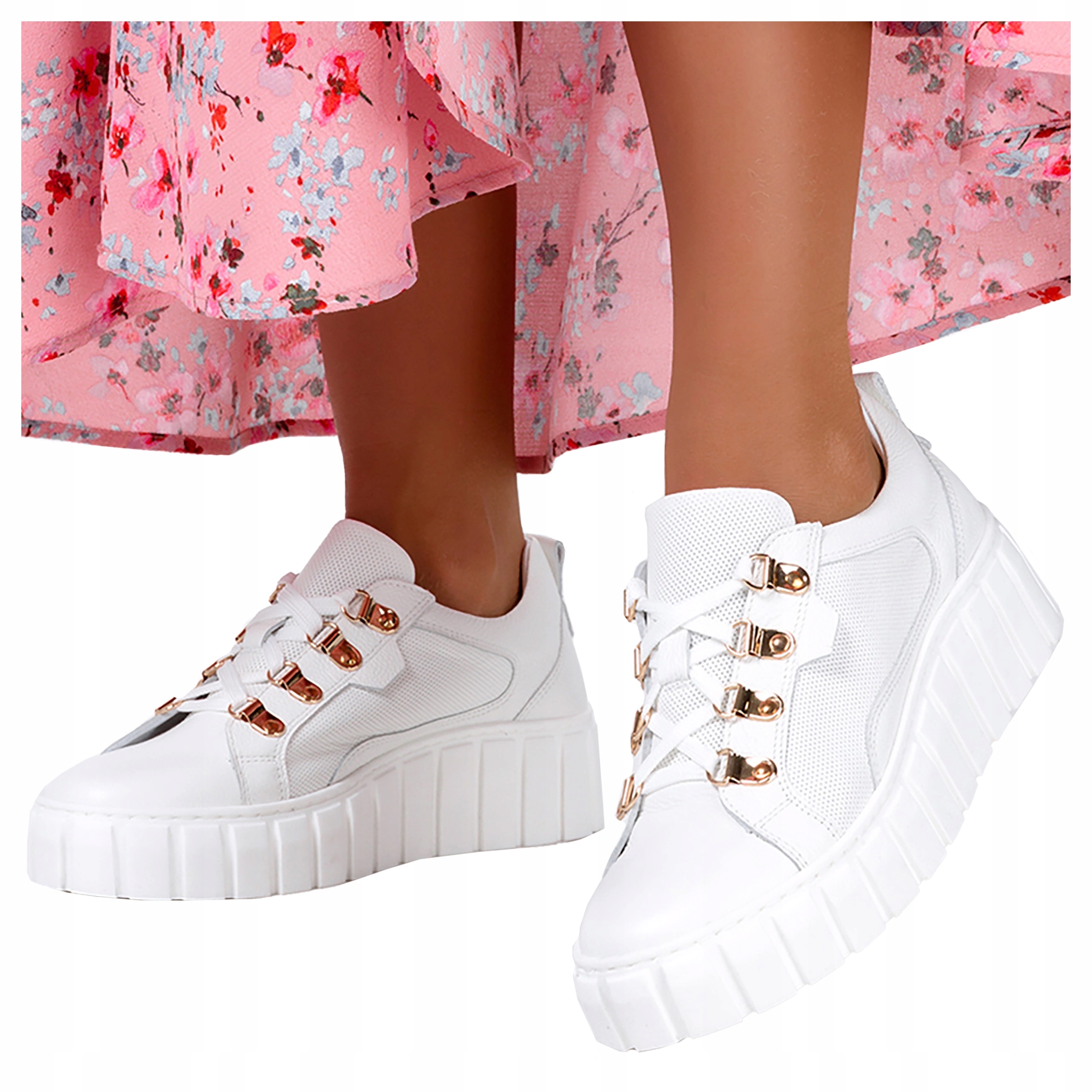 Creepersy Tenisky Dámské Na Platformě Šněrovací Polský Výrobek vel. 39