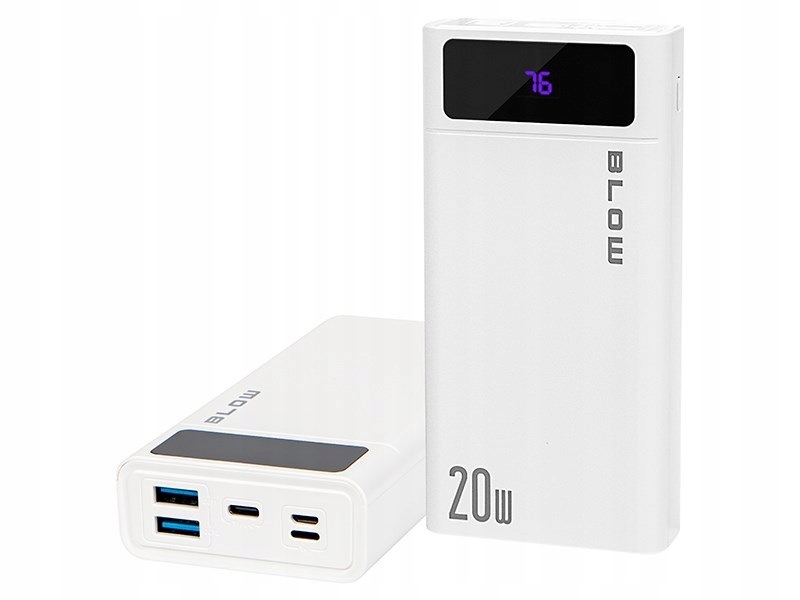 Blow Power Bank 20000MAH Qc+pd 20W Lightning Biały PB20E