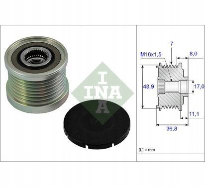 INA KOLO PASOWE ALTERNATORA RENAULT 1.9DCI MAZDA Producent części INA
