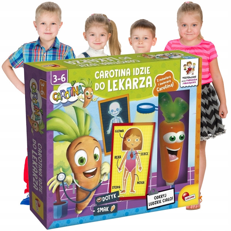 Carolina Idzie do Lekarza Naukowa Planszówka dla Maluszka Nauka Planszowa