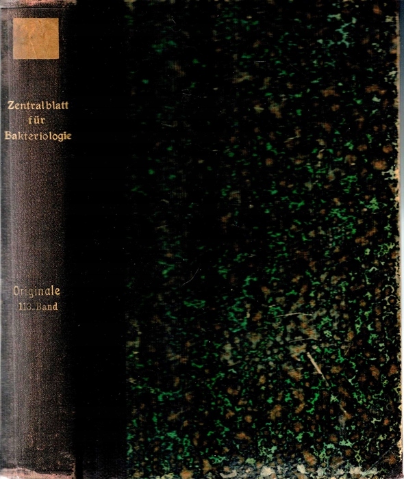 ZENTRALBLATT FUR BAKTERIOLOGIE, PARASITENKUNDE 113