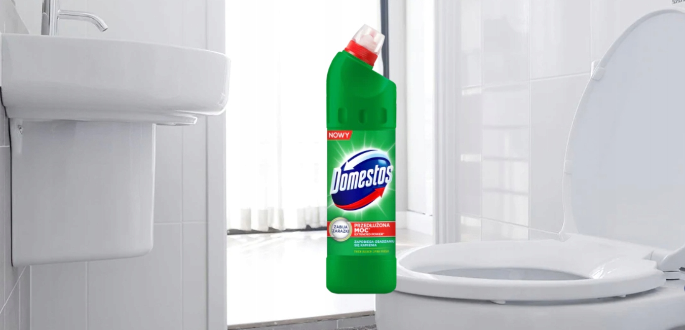 Domestos Płyn do WC Toalet Pine Zielony 750ml Postać żel