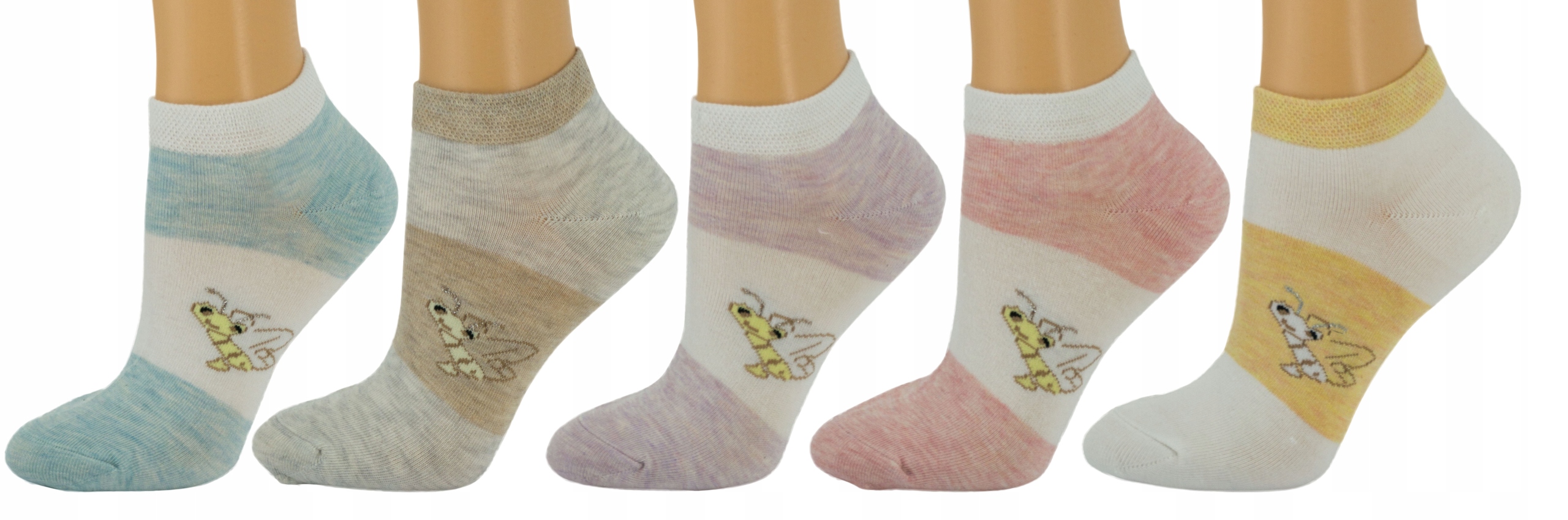 

Bambusowe skarpetki stopki 5PAK rozm 35-38 K0218