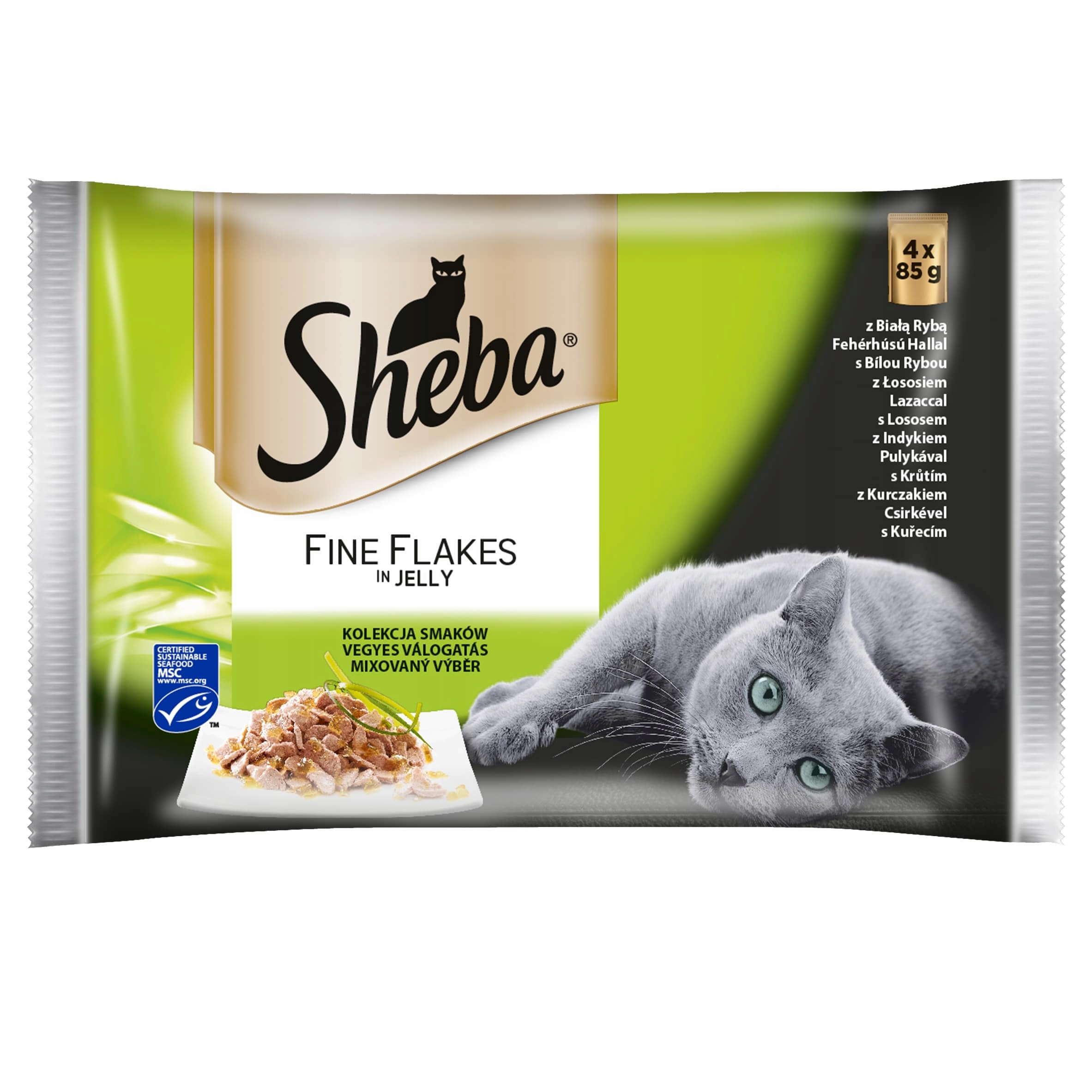 Levně Sheba krmivo mix chutí 52 x 85 g