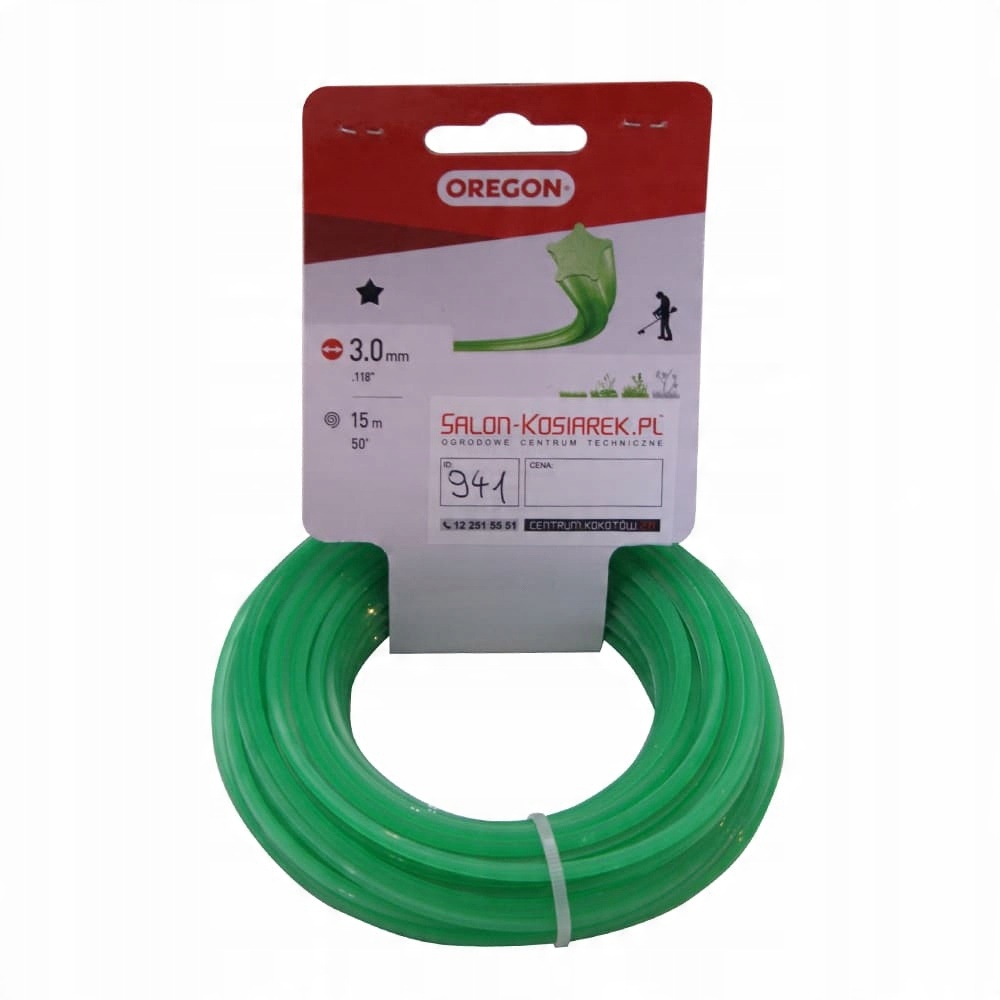 

Żyłka tnąca Oregon gwiazdka 3,0 mm 15 m