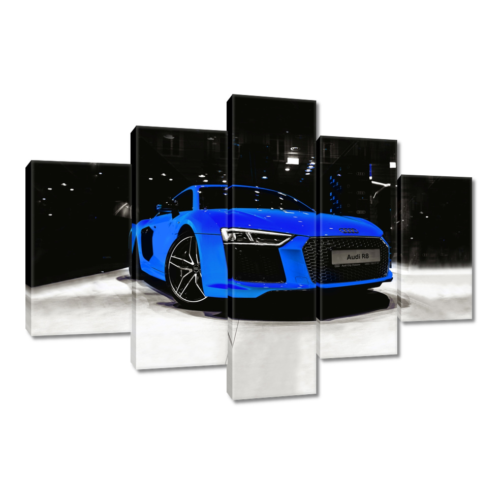 

Obraz 150x105 Niebieskie Audi R8