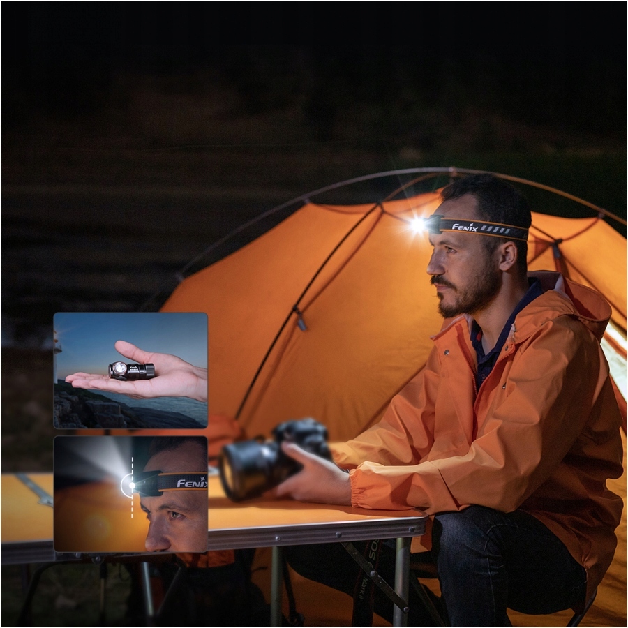 FENIX LATARKA DIODOWA CZŁÓWKA CZOŁOWA AKUMULATOR HM50R V2.0 USB-C 700lm Maksymalna siła światła 700 lm