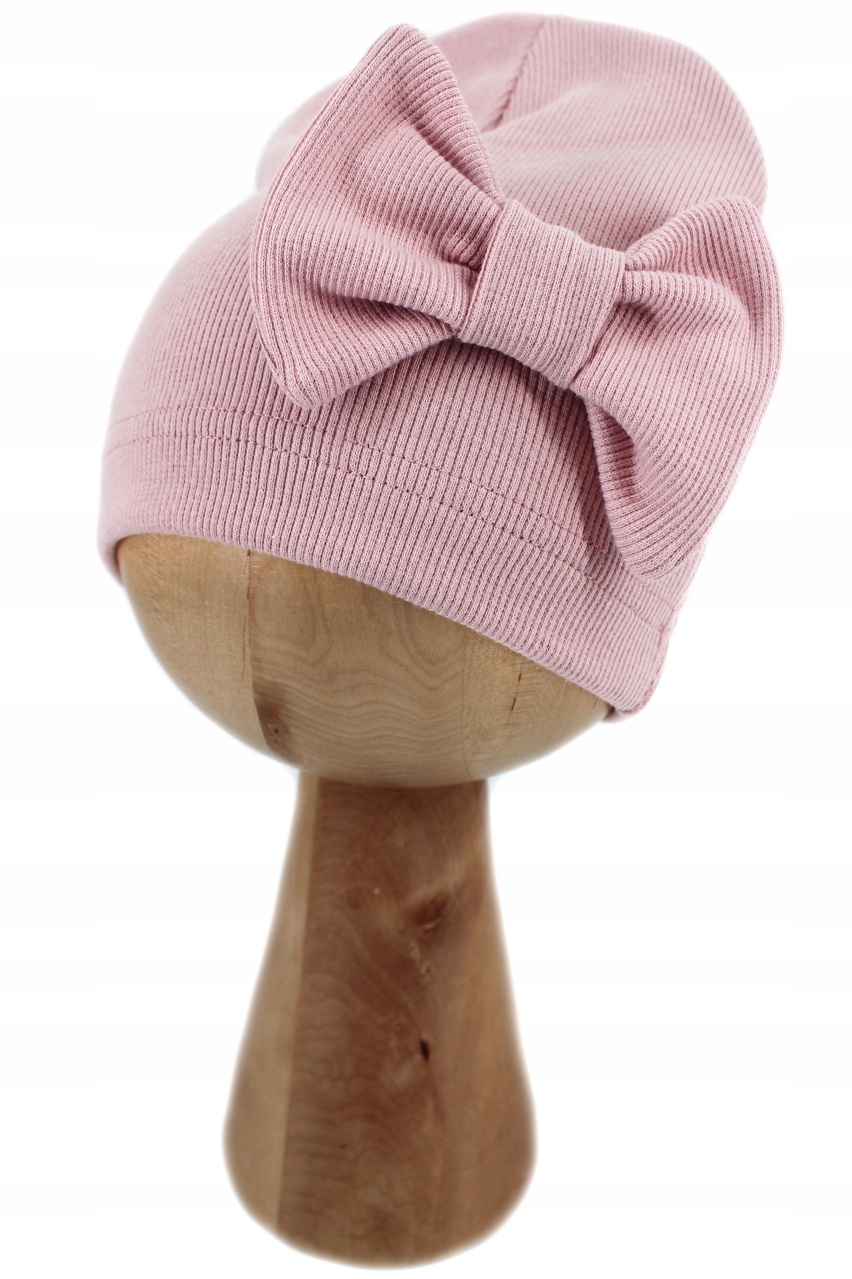 CZAPKA DZIECIĘCA JEDNOWARSTWOWA WIOSENNA Z KOKARDĄ Rozmiar 46-54 cm