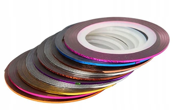 

Taśma Do Paznokci Tasiemka Paski Nitka Zestaw 5SZT