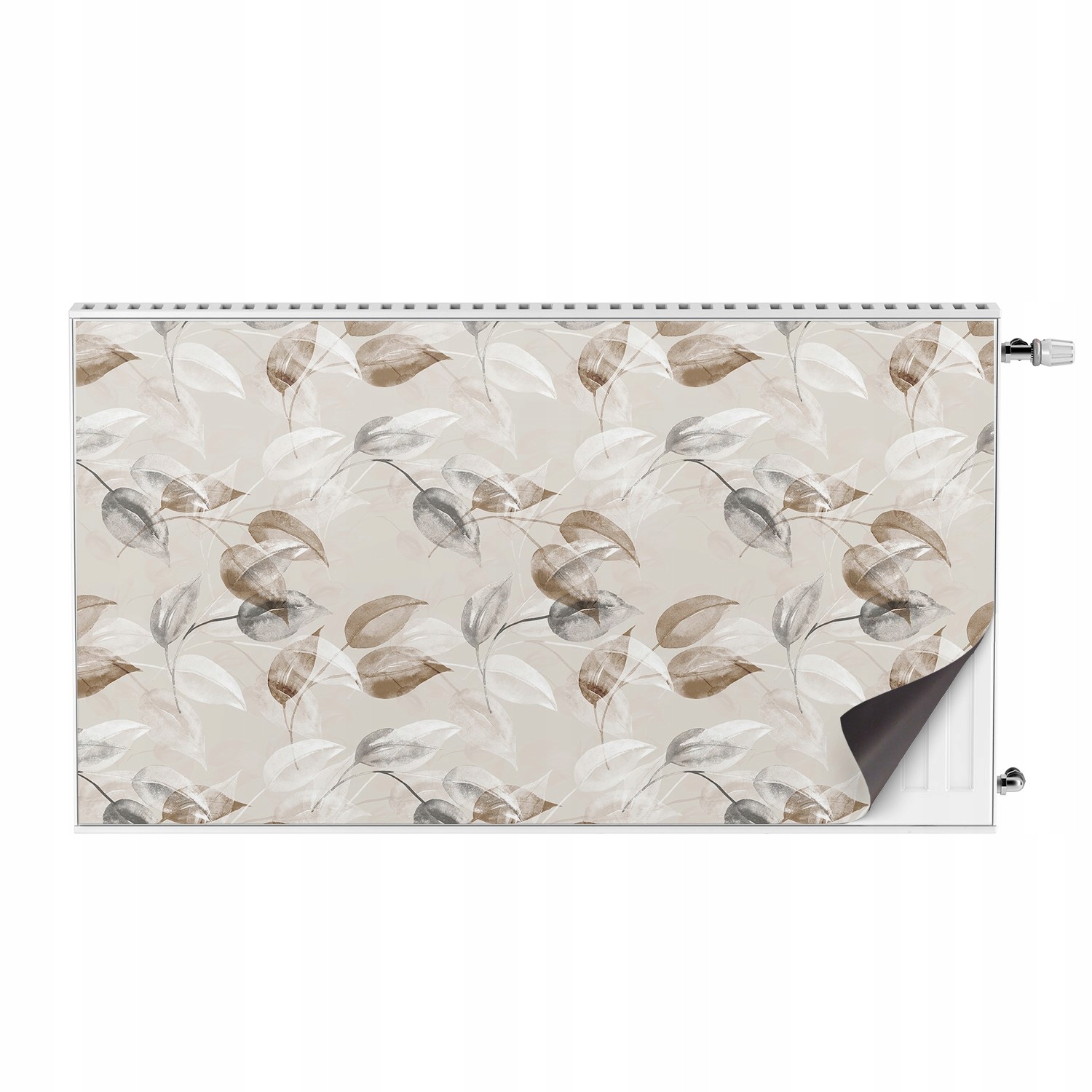 Ozdobná maskovací vložka na radiátor Listy světlé barvy