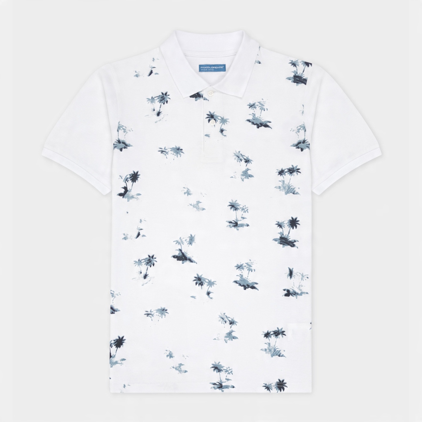 

Biały t-shirt polo męski palmy Pako Lorente XXL