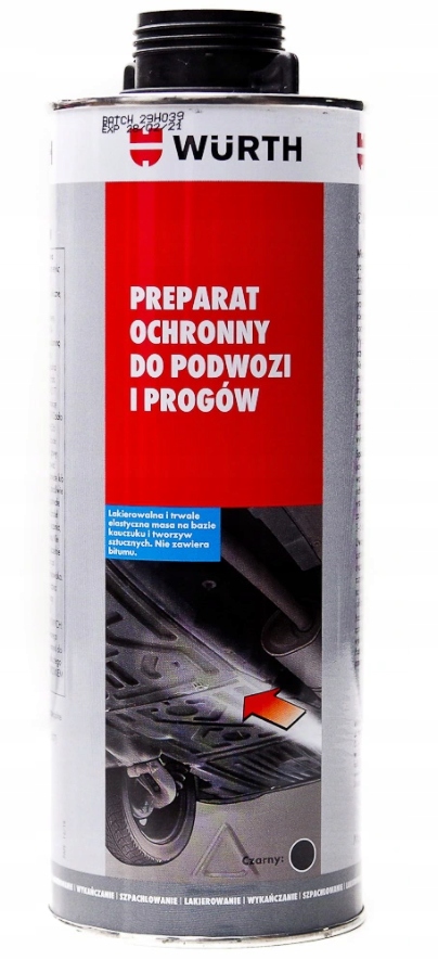 

Wurth Baranek Do Podwozi Ochrony Progów Czarny