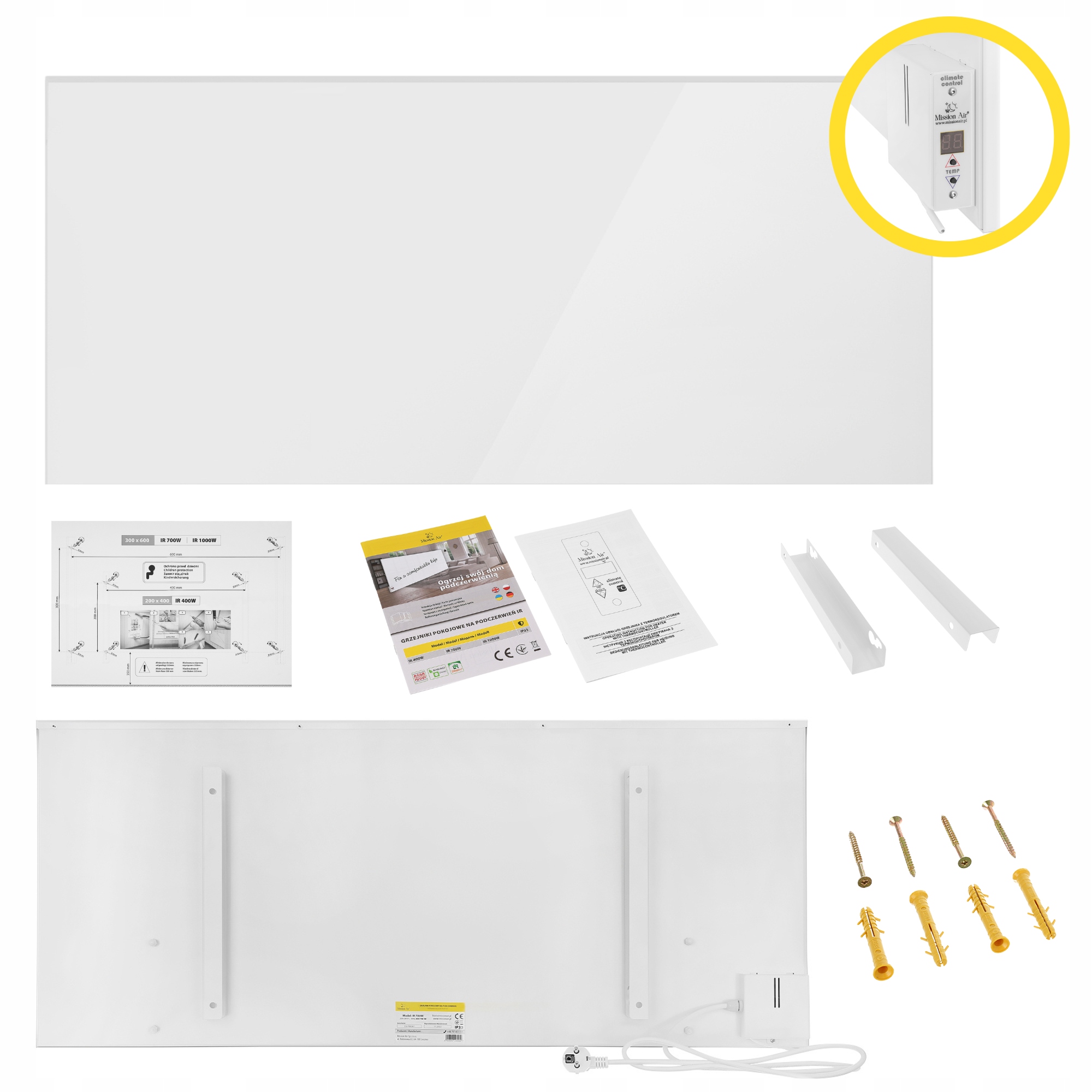 Infračervený ohrievač Žiarič s Ir panelom 1000 W