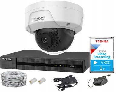 Zestaw do monitoringu IP 2Mpx, NVR 4xPoE HIKVISION