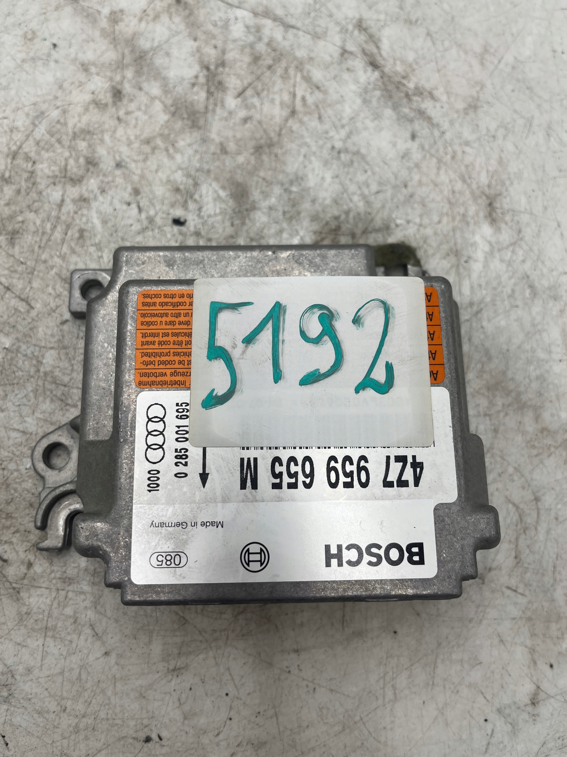 Блок airbag Audi A6 (4B2, C5) 4Z7959655M 2.5л Дизель 120kW 1999