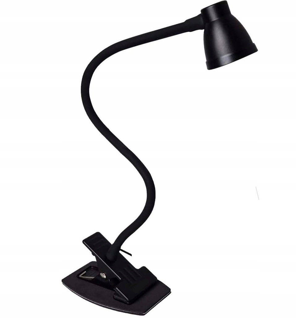Lampka LED biurkowa 5W szkolna do czytania + Klips Kolor czarny