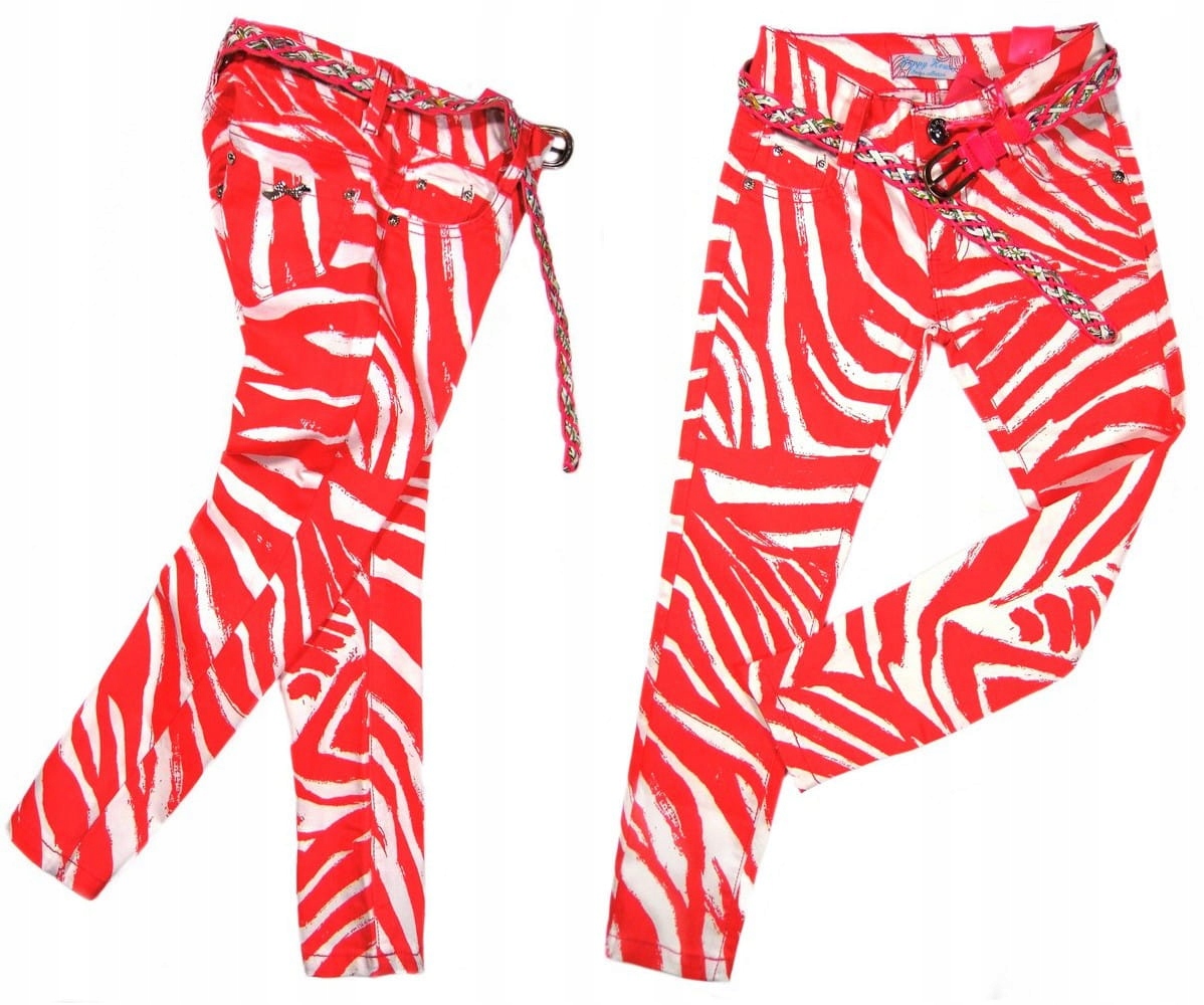 

Spodnie elastyczne jeans 222 Zebra 164 koral baweł