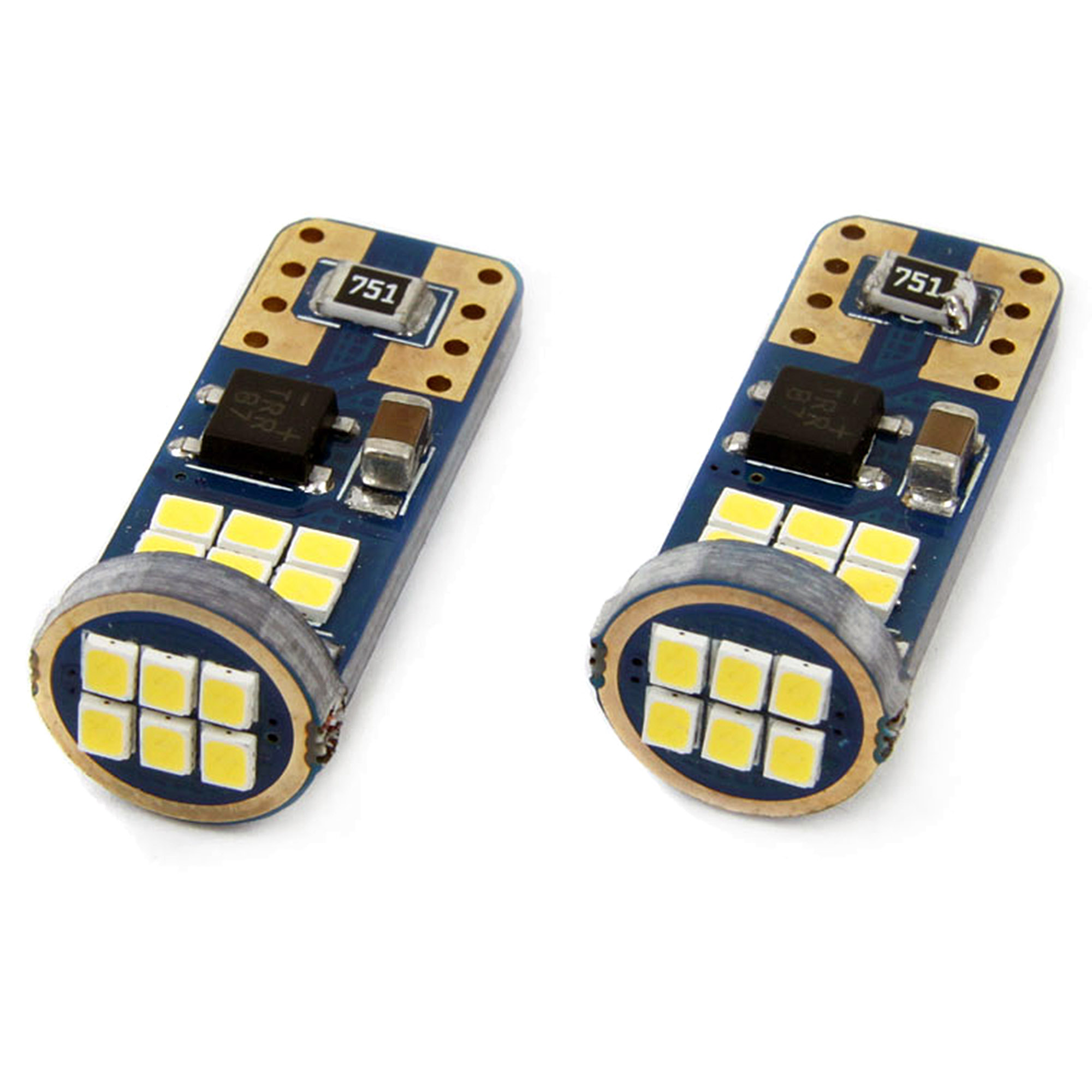 

Zestaw żarówka Postojowa Led 12/24V W5W T10 Canbus