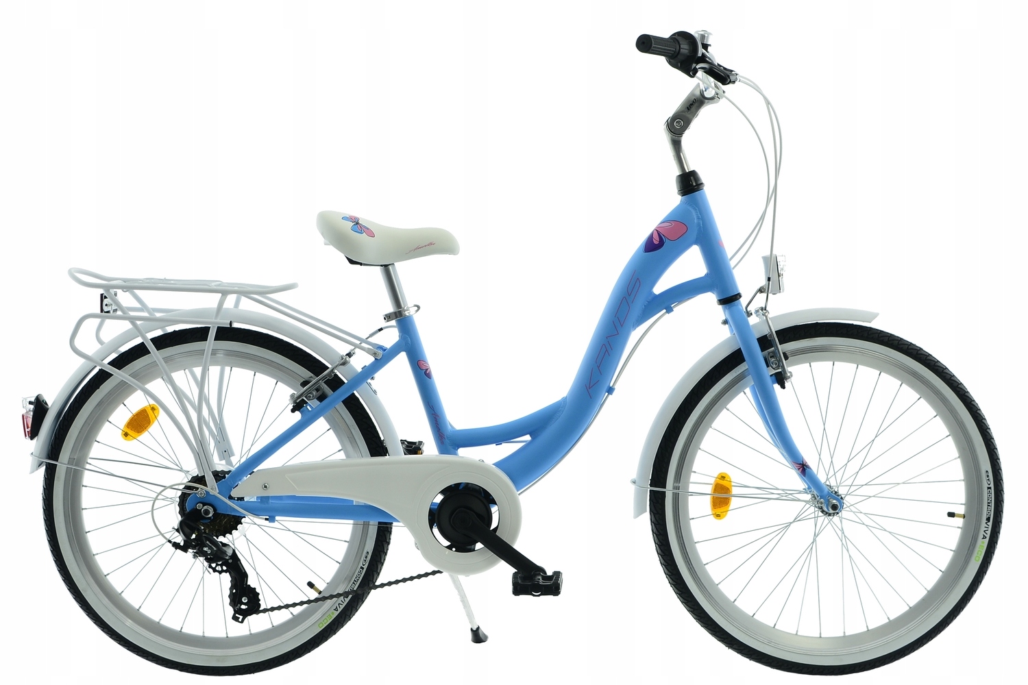 Rower dla dziewczyny Kands 24'' Amelka błękitny 2025 komunijny aluminiowy