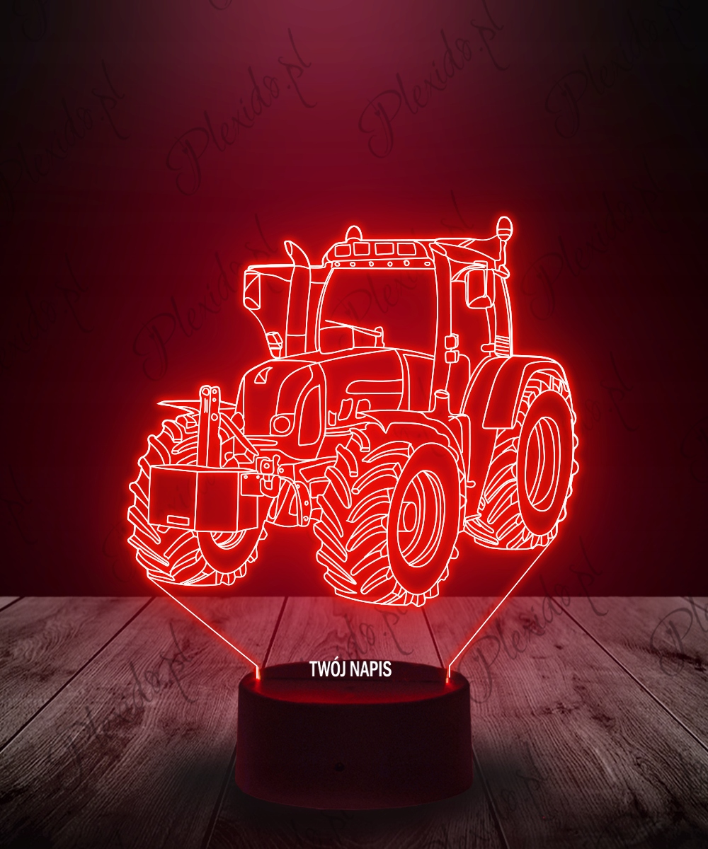 Lampka Nocna 3D LED Traktor Grawer Prezent Imię 14292157797