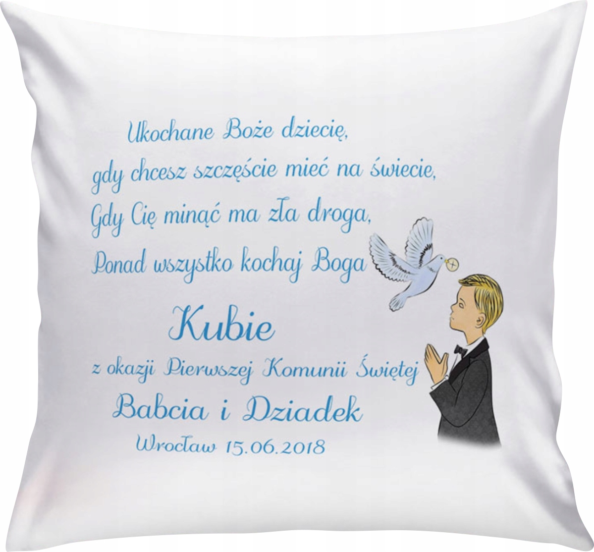 

Poduszka Pamiątka Na Komunię Świętą KCH21