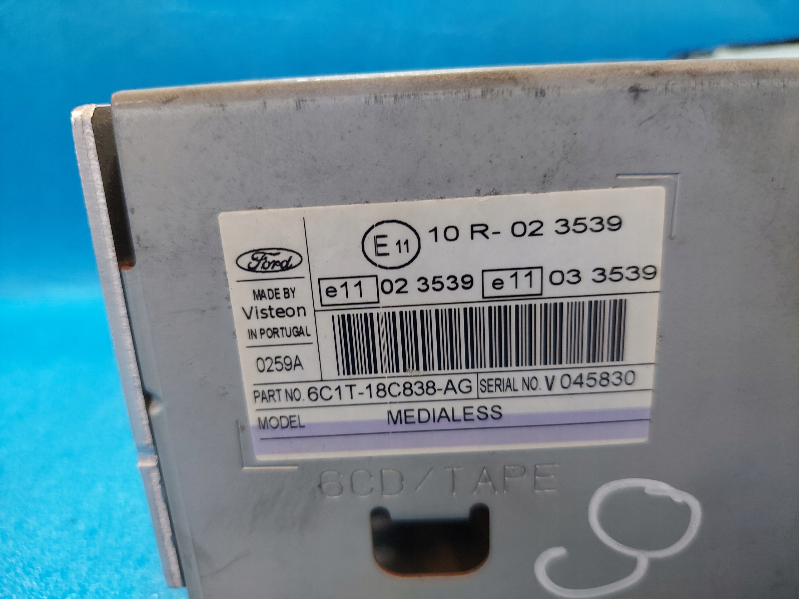 RADIO EKRAN TRANSIT MK 7 6C1T-18C838-AG