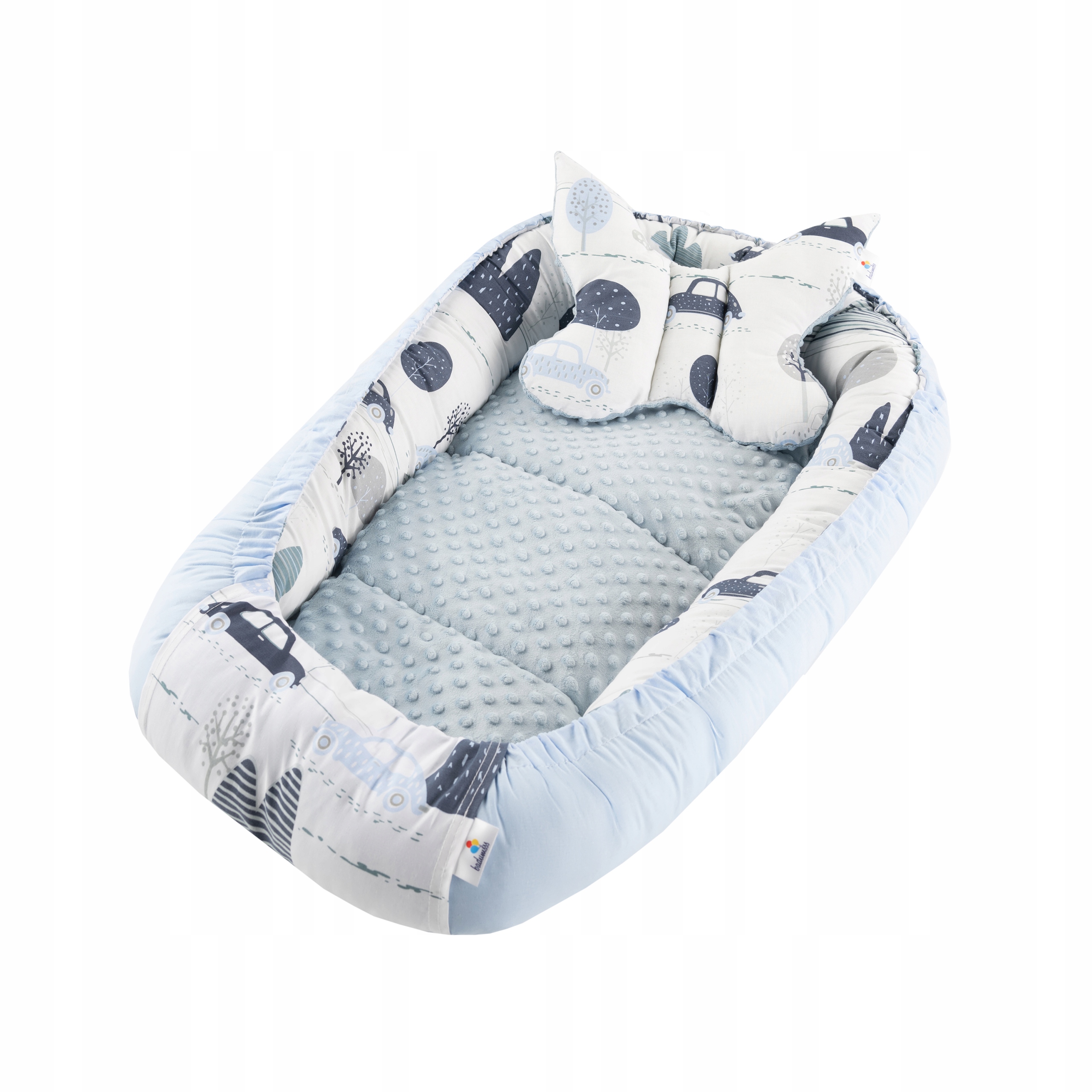 KOKON NIEMOWLĘCY GNIAZDO KOJEC BAWEŁNA MINKY ZESTAW 5 ELEMENTOWY DUŻY XXL Bohater brak