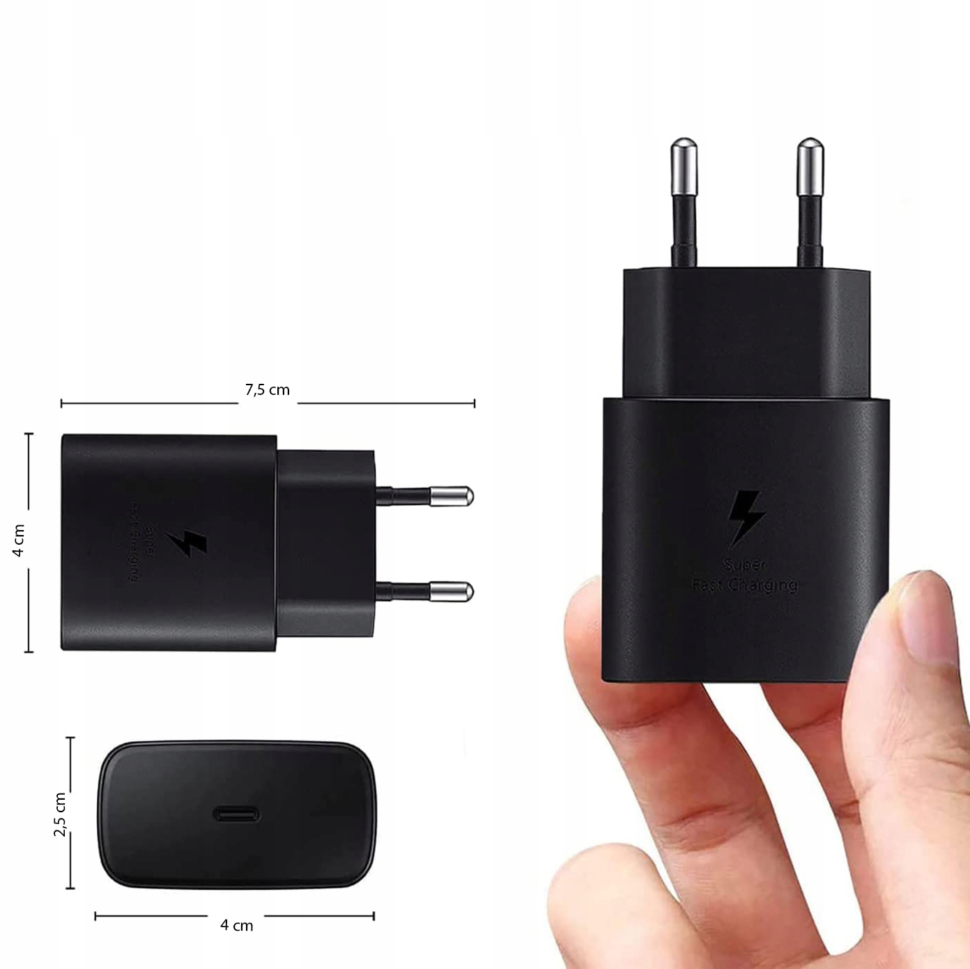 SZYBKA ŁADOWARKA SIECIOWA USB-C do iPhone 15 Plus Marka Case