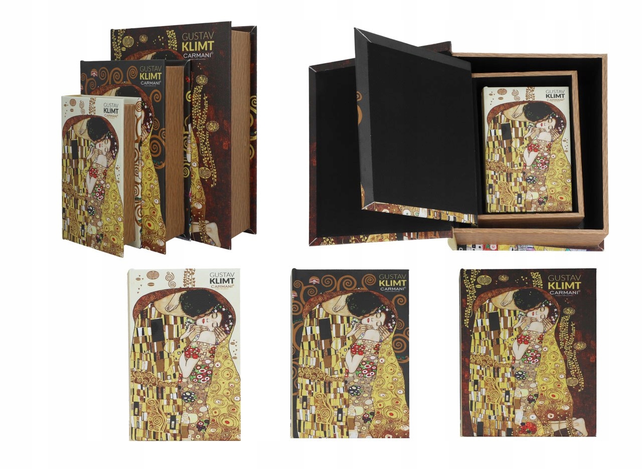 Sada 3 krabičiek na magnet G. Klimt, Bozk (carmani)
