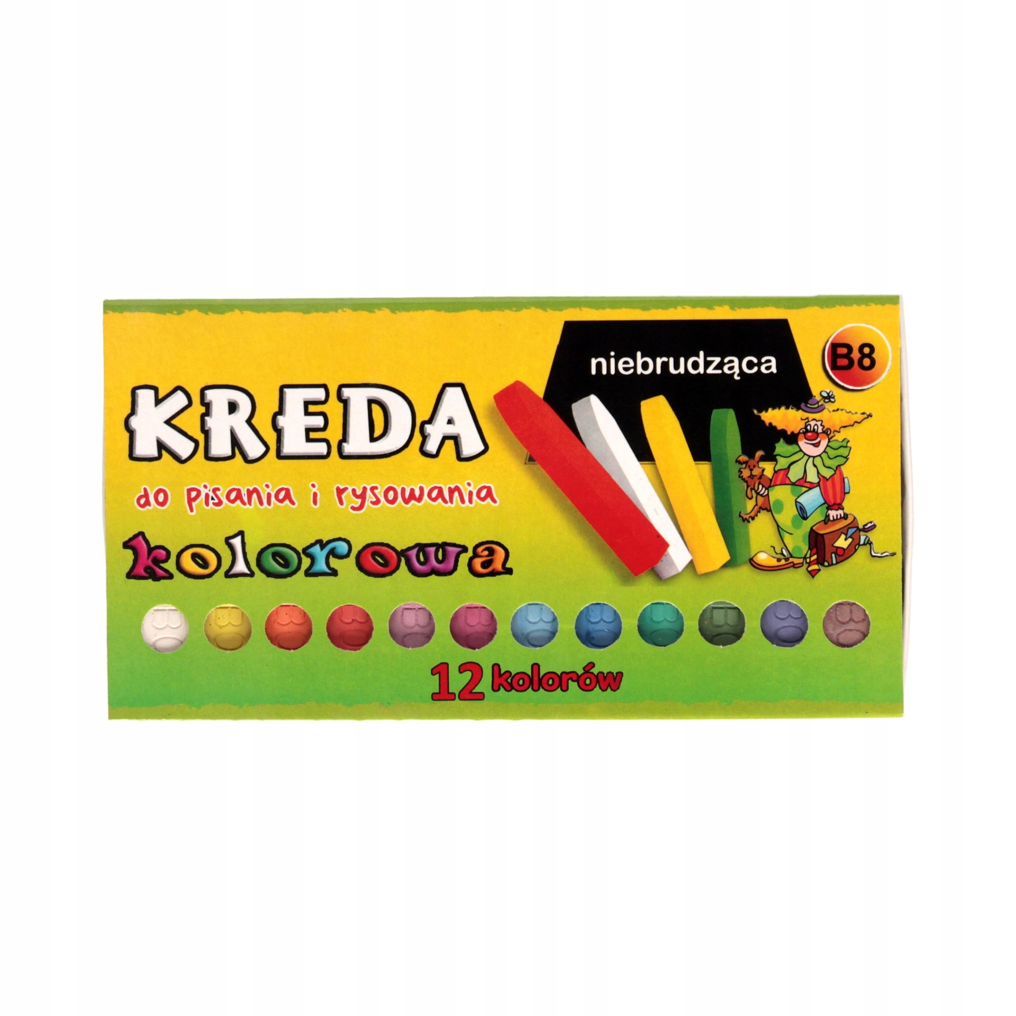 

Kreda kolorowa niebrudząca kwadratowa 12kol Marbor