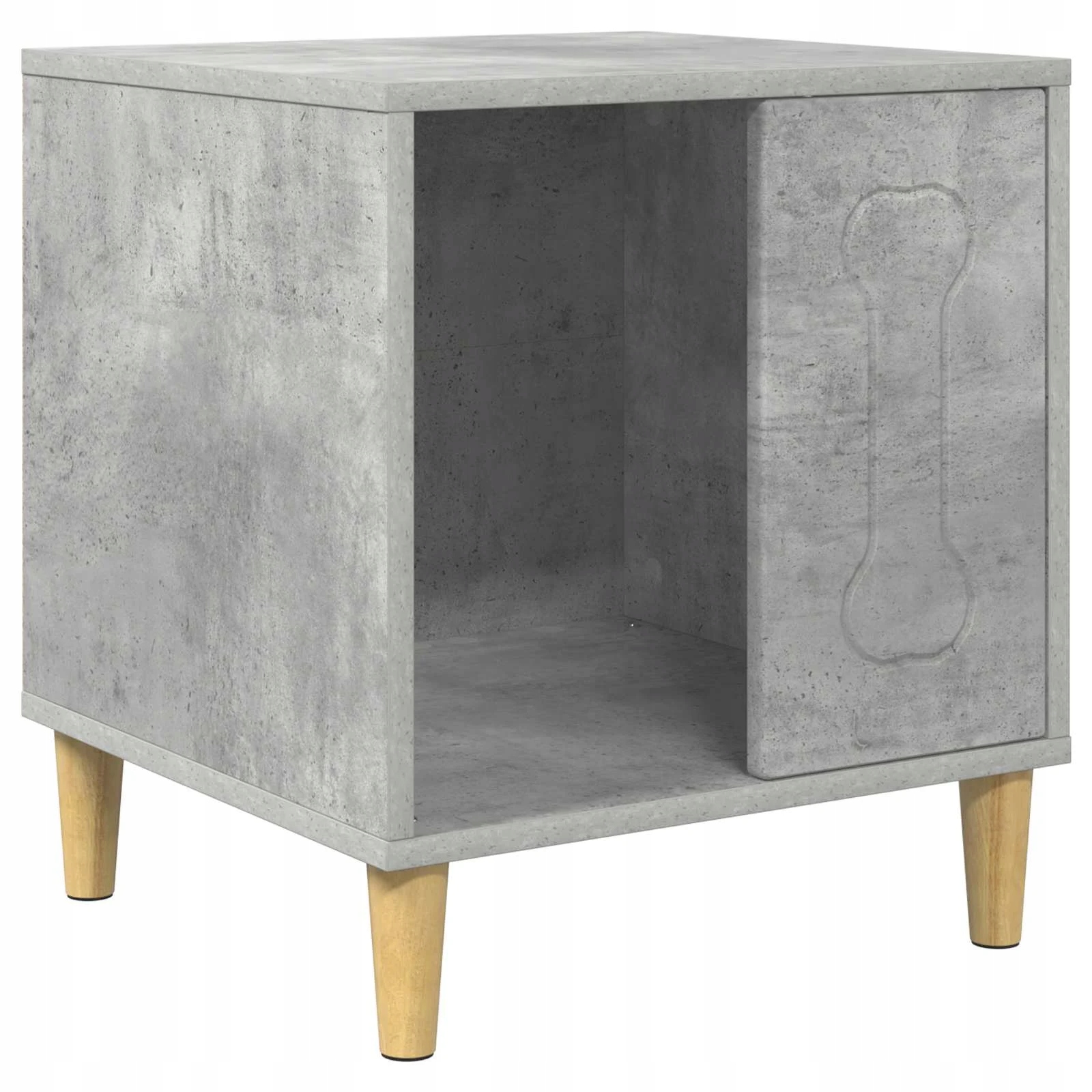 Levně Psí dům Beton 44 x 42 x 49 cm kompozitní dřevo