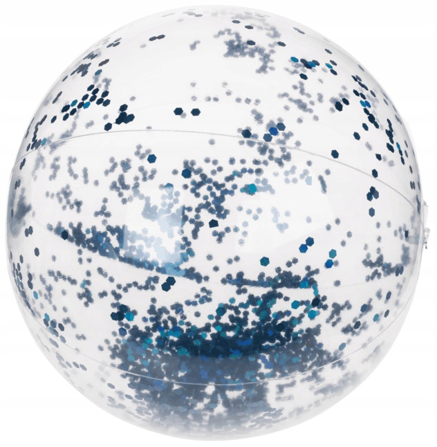 Piłka Dmuchana Plażowa do Wody Basenu Morza Ogrodowa BROKATOWA 35 cm v. "N"